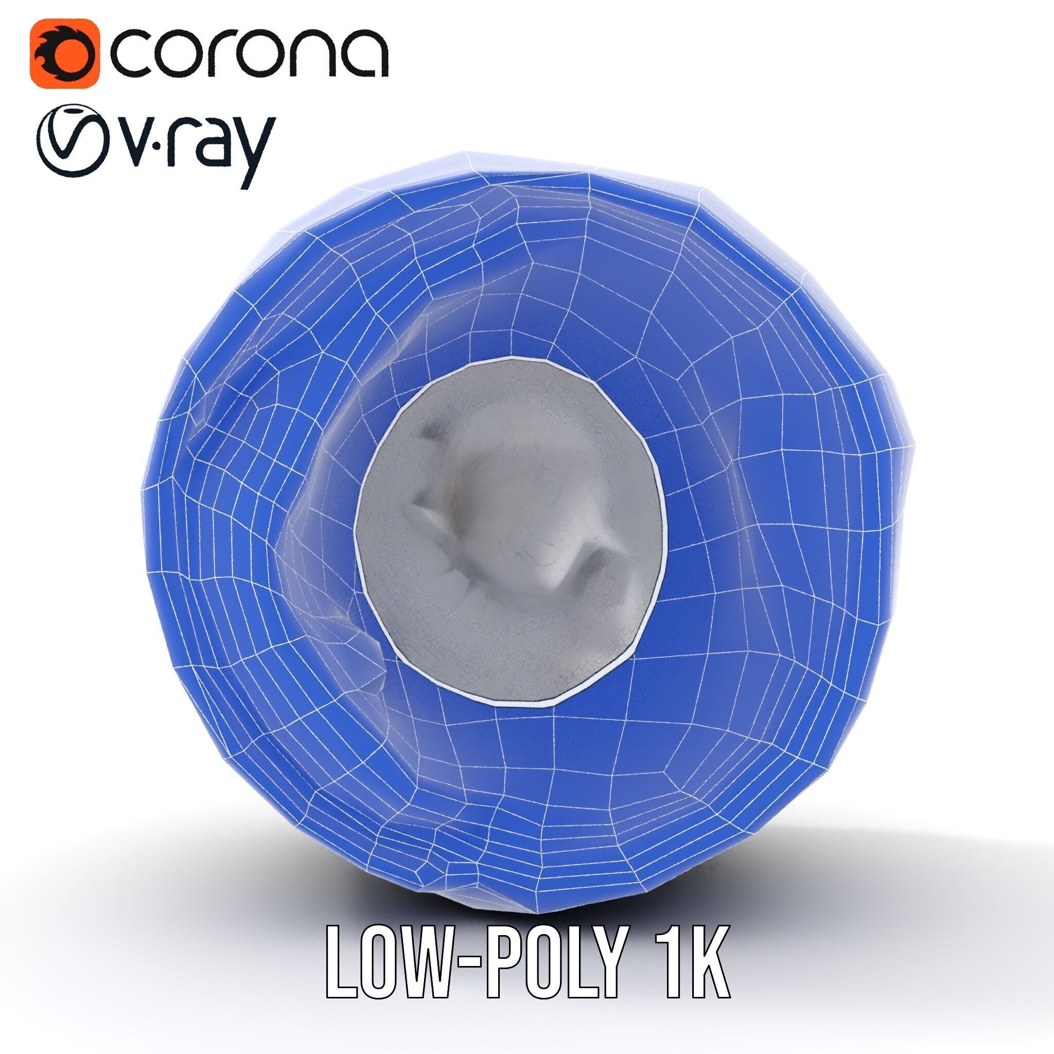 Cracked Stone Bowl Model Pack Low-poly 3D model_15