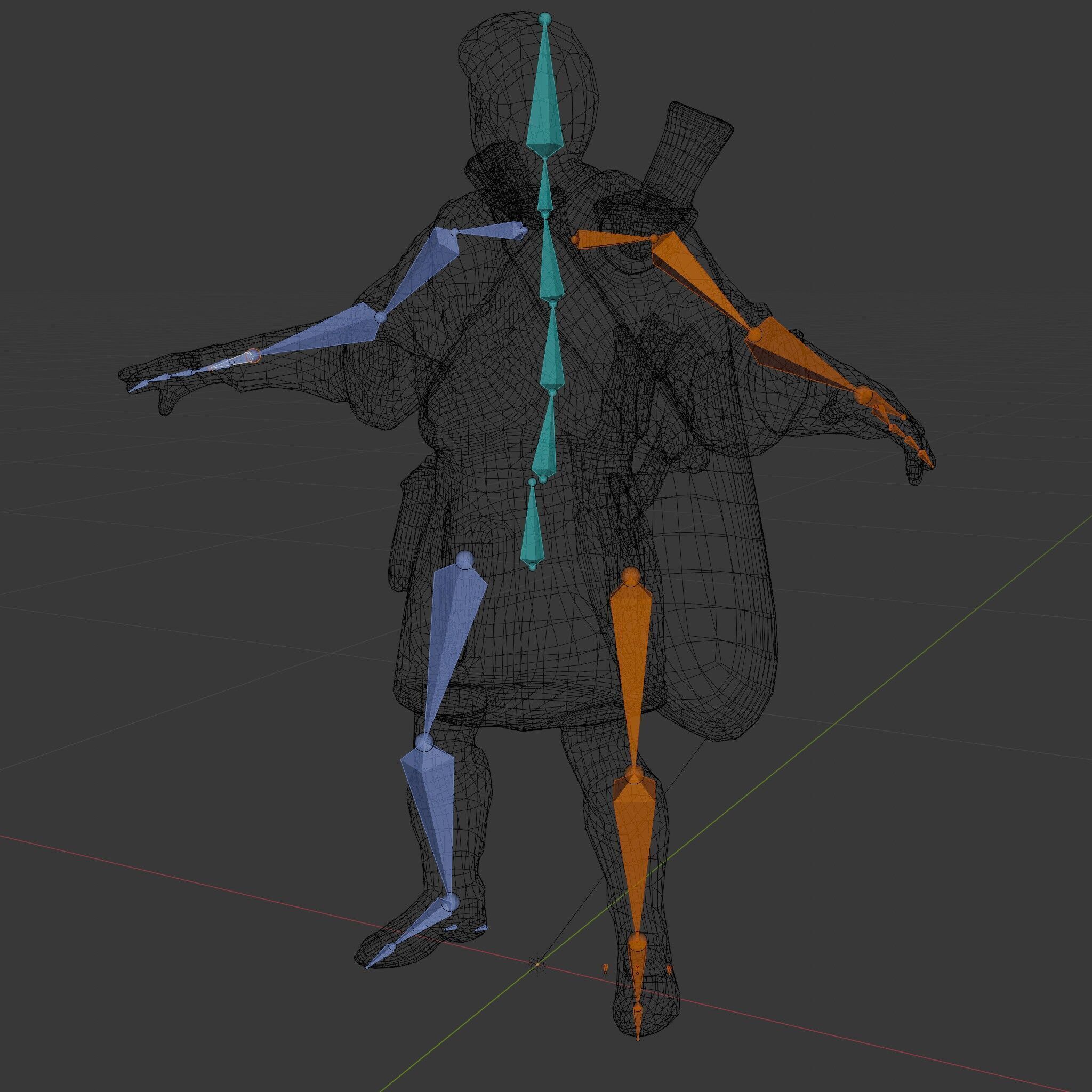 Forest Archer Hero Rigged and Animated D Character Model Low-poly 3D model_8