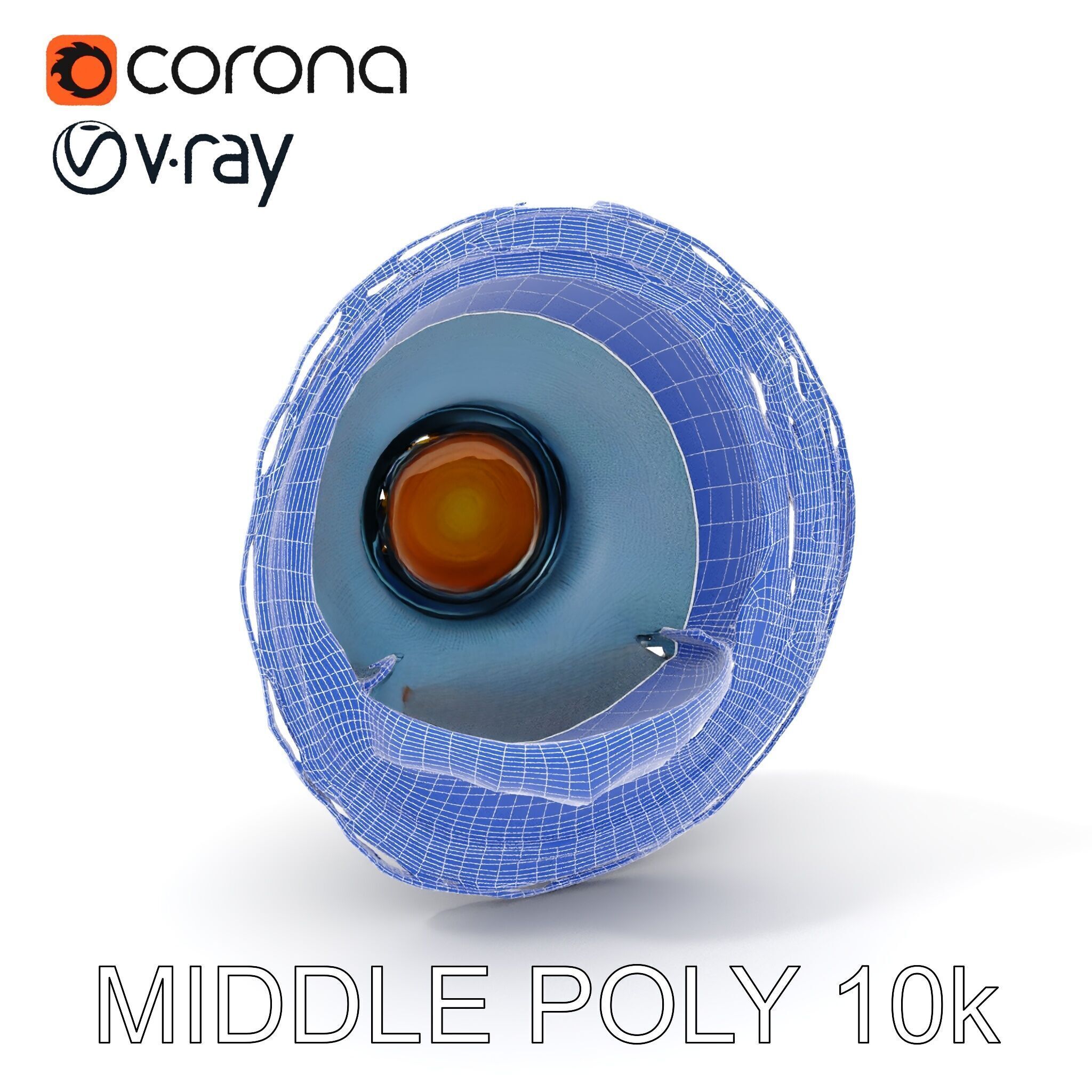 Layered Planet CrossSection Model Pack Low-poly 3D model_24