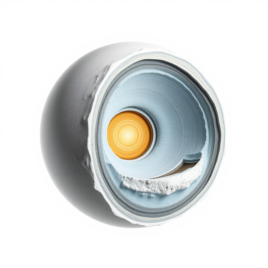 Layered Planet CrossSection Model Pack Low-poly 3D model_2