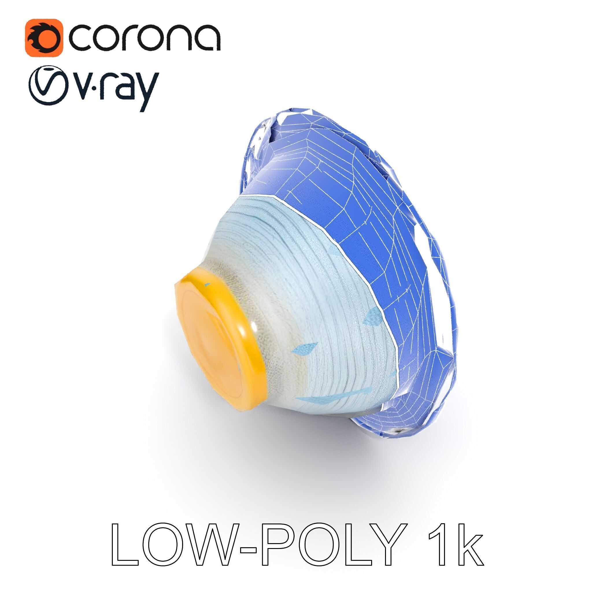 Layered Planet CrossSection Model Pack Low-poly 3D model_19