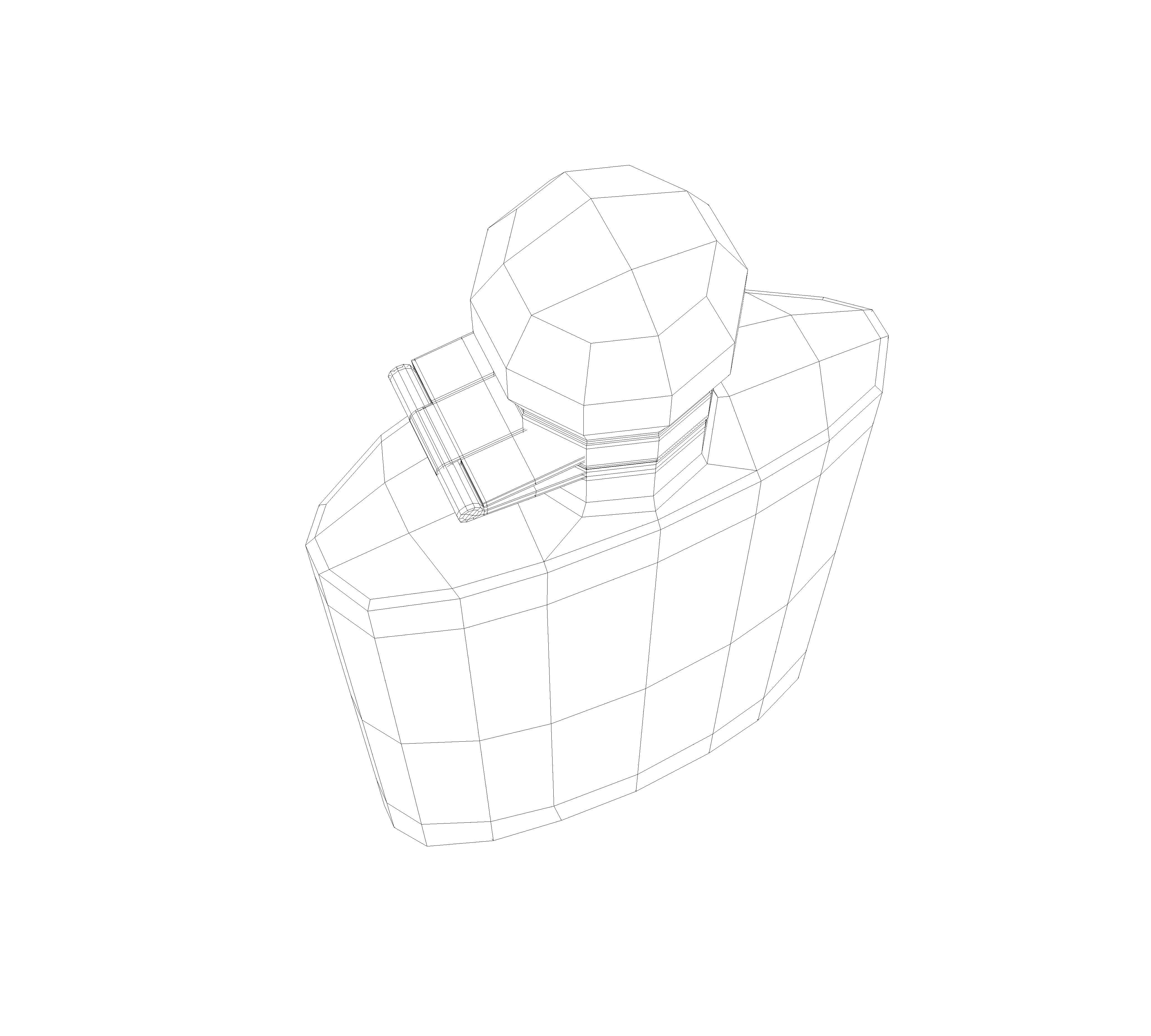 Whiskey Hip Flask 3D model_8