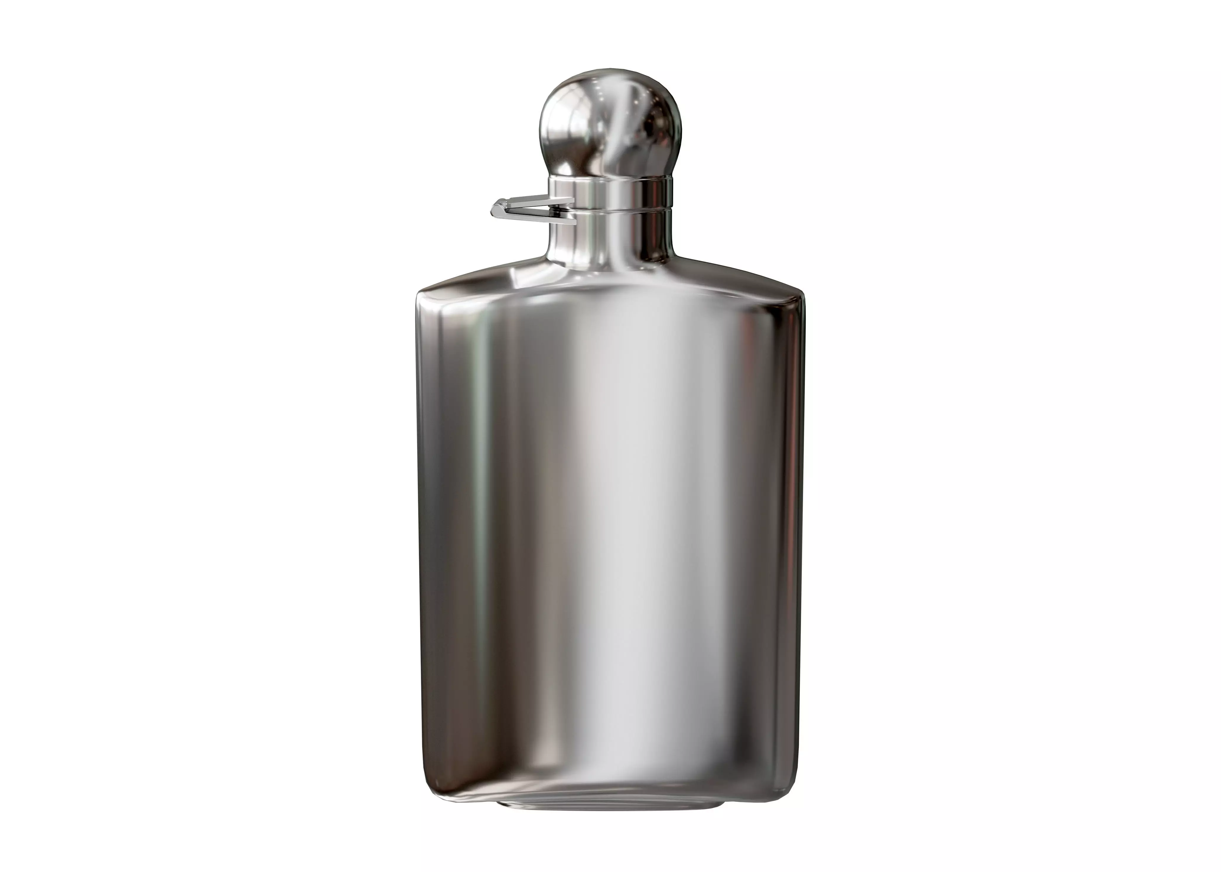 Whiskey Hip Flask 3D model_0