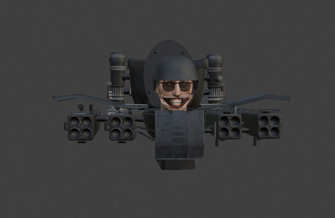 quad launcher skibidi toilet 3D model