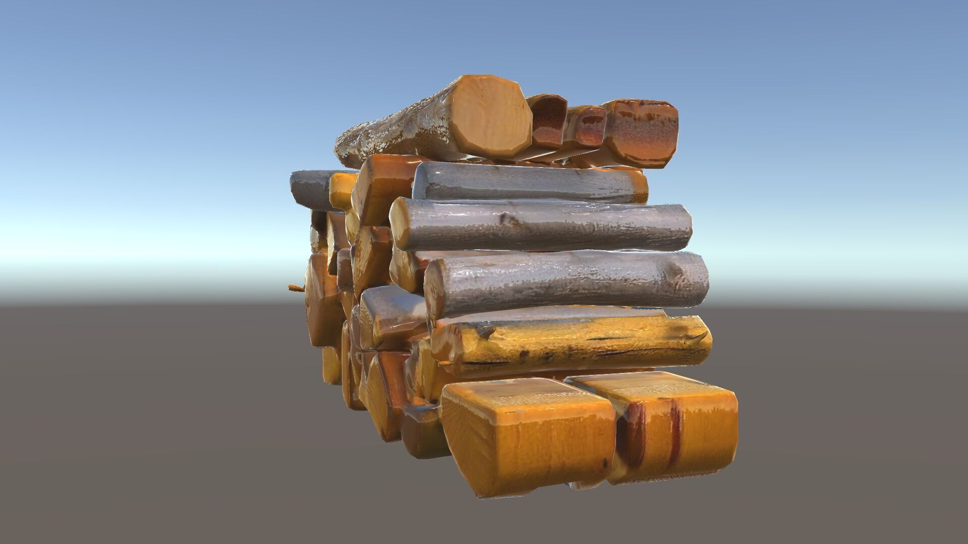Firewood Log Stack Model Pack for Realistic Rendering Low-poly 3D model_33