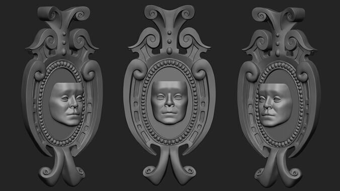 Shrek Magic Mirror and Mask 3D print model