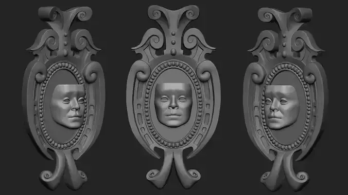 Shrek Magic Mirror and Mask 3D print model