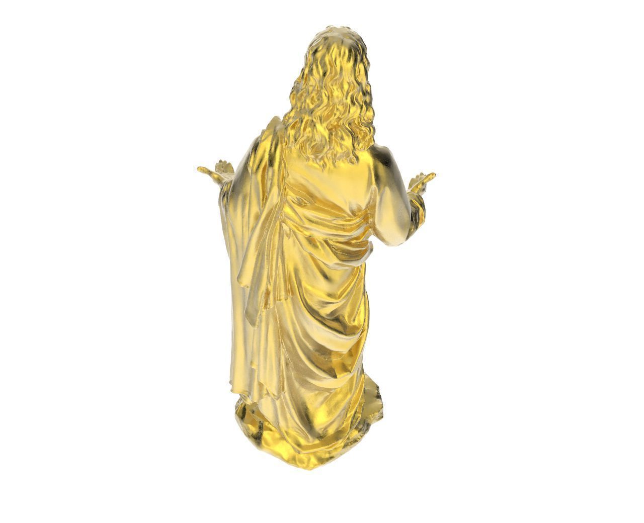 Scanned Jesus Statue 3D print model_4