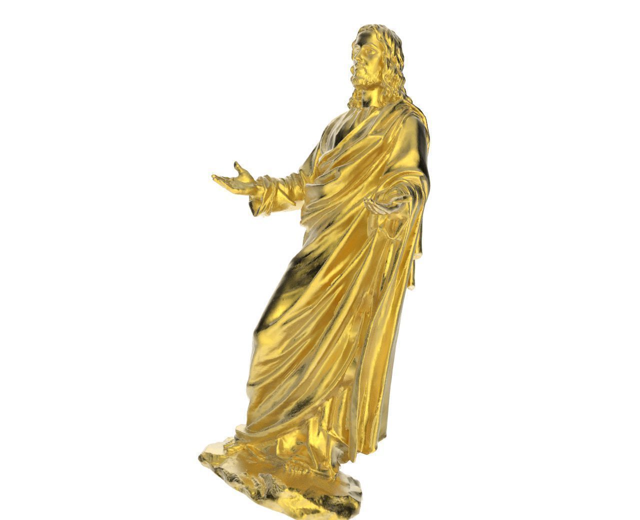 Scanned Jesus Statue 3D print model_1