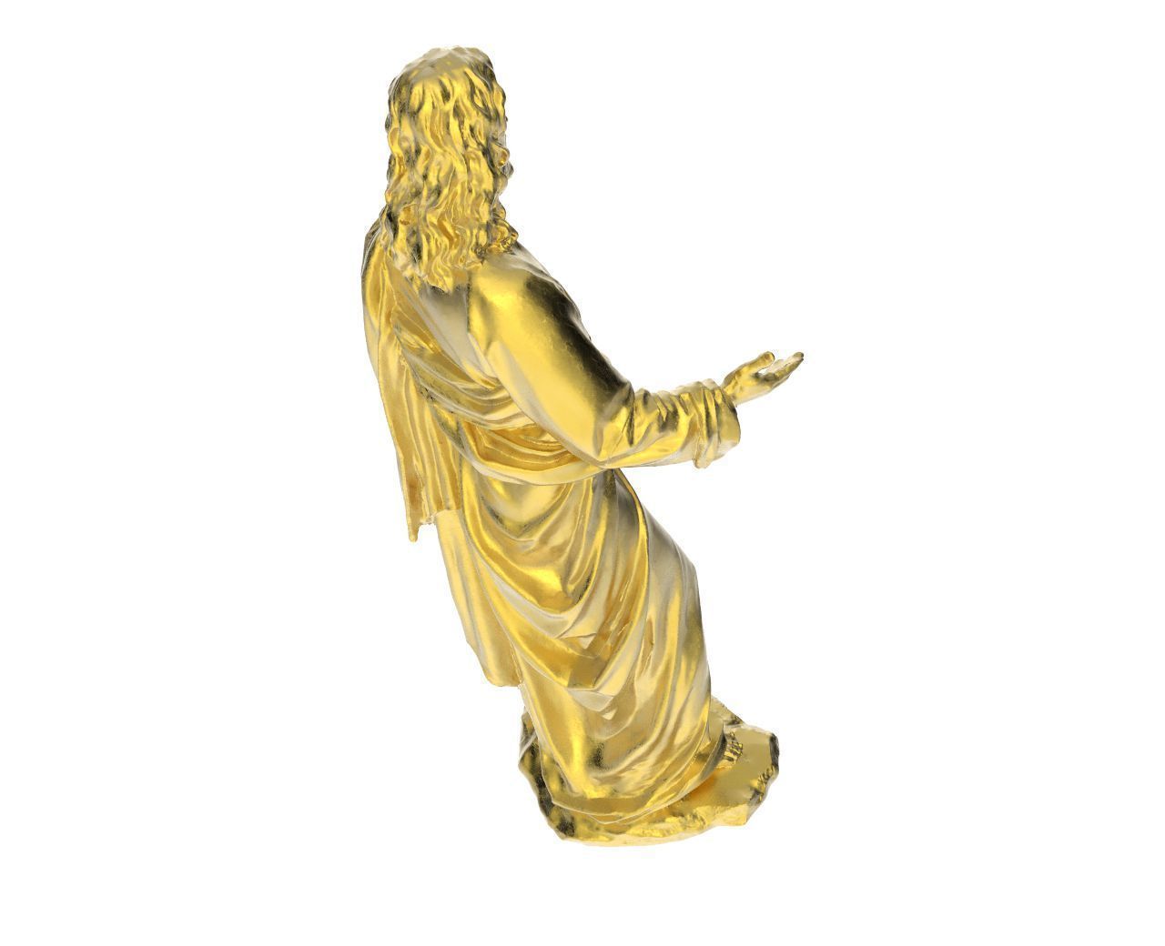 Scanned Jesus Statue 3D print model_5
