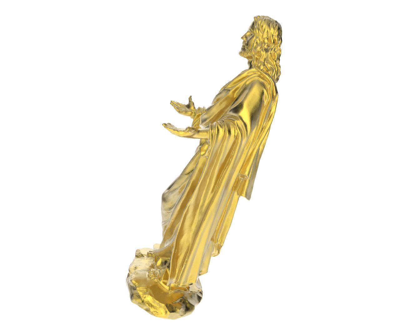Scanned Jesus Statue 3D print model_2