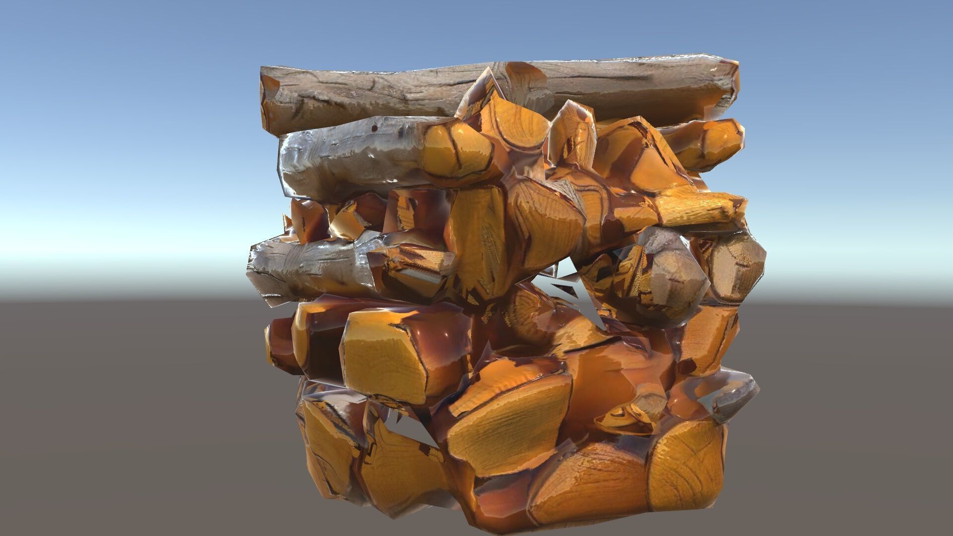Firewood Stack D Model Pack for Rendering and Game Design Low-poly 3D model_34