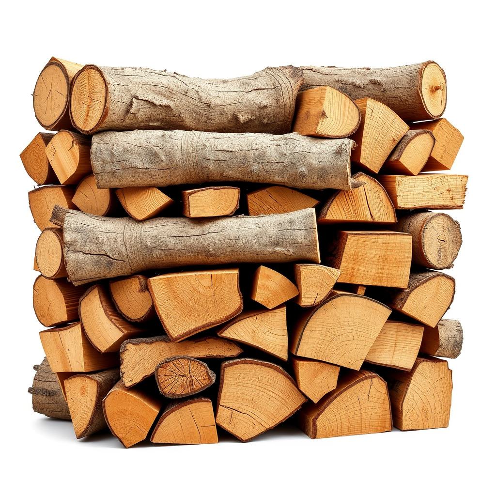 Firewood Stack D Model Pack for Rendering and Game Design Low-poly 3D model_2