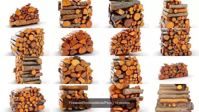 FirewoodTexturesModelPack 3D Model Collection