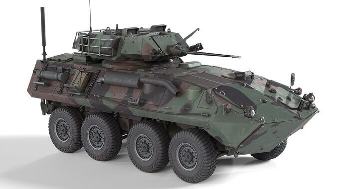 Light Armored Vehicle LAV25 Low-poly 3D model