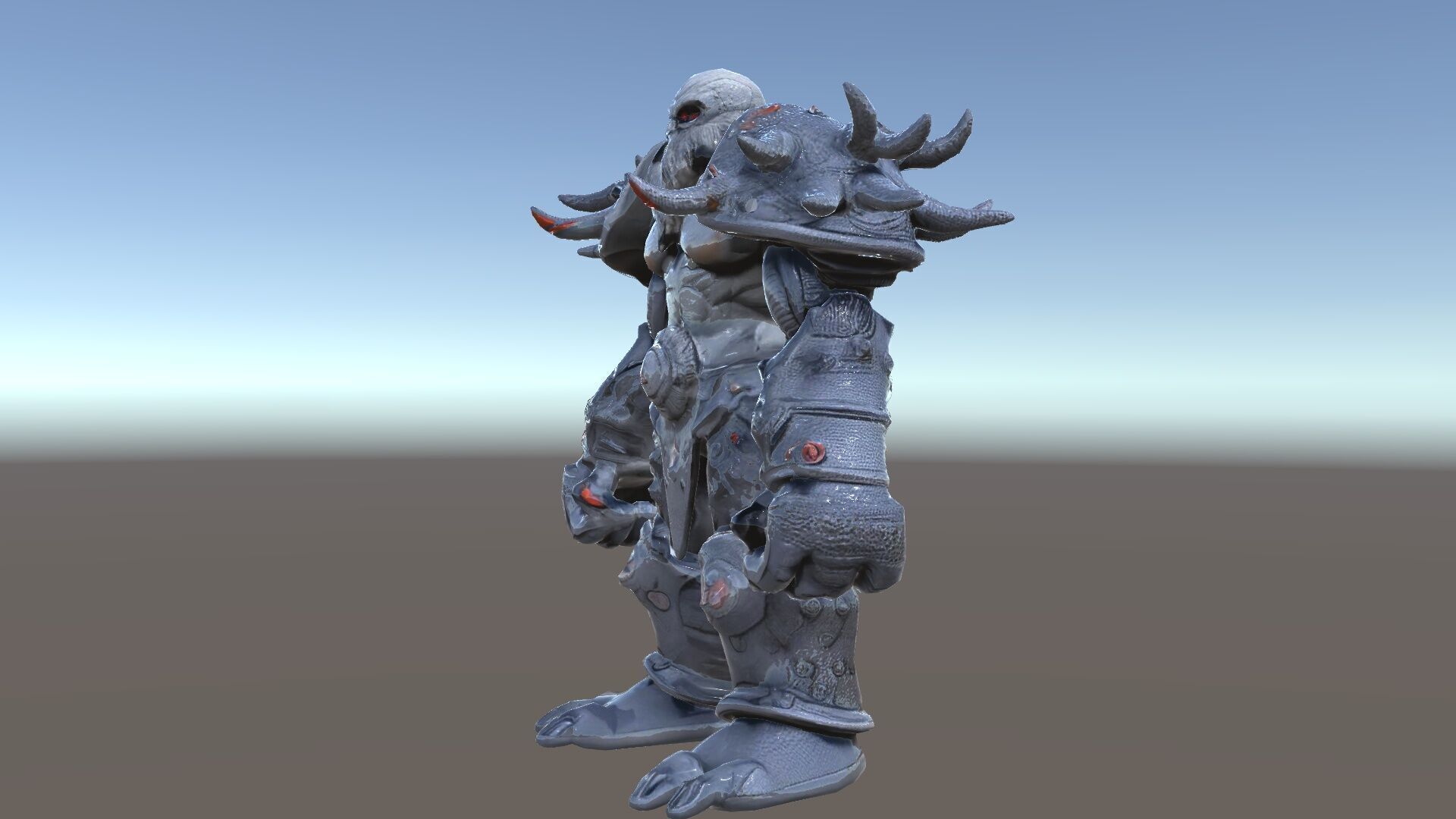 DarkStone Warrior Rigged and Animated D Character Model Low-poly 3D model_37