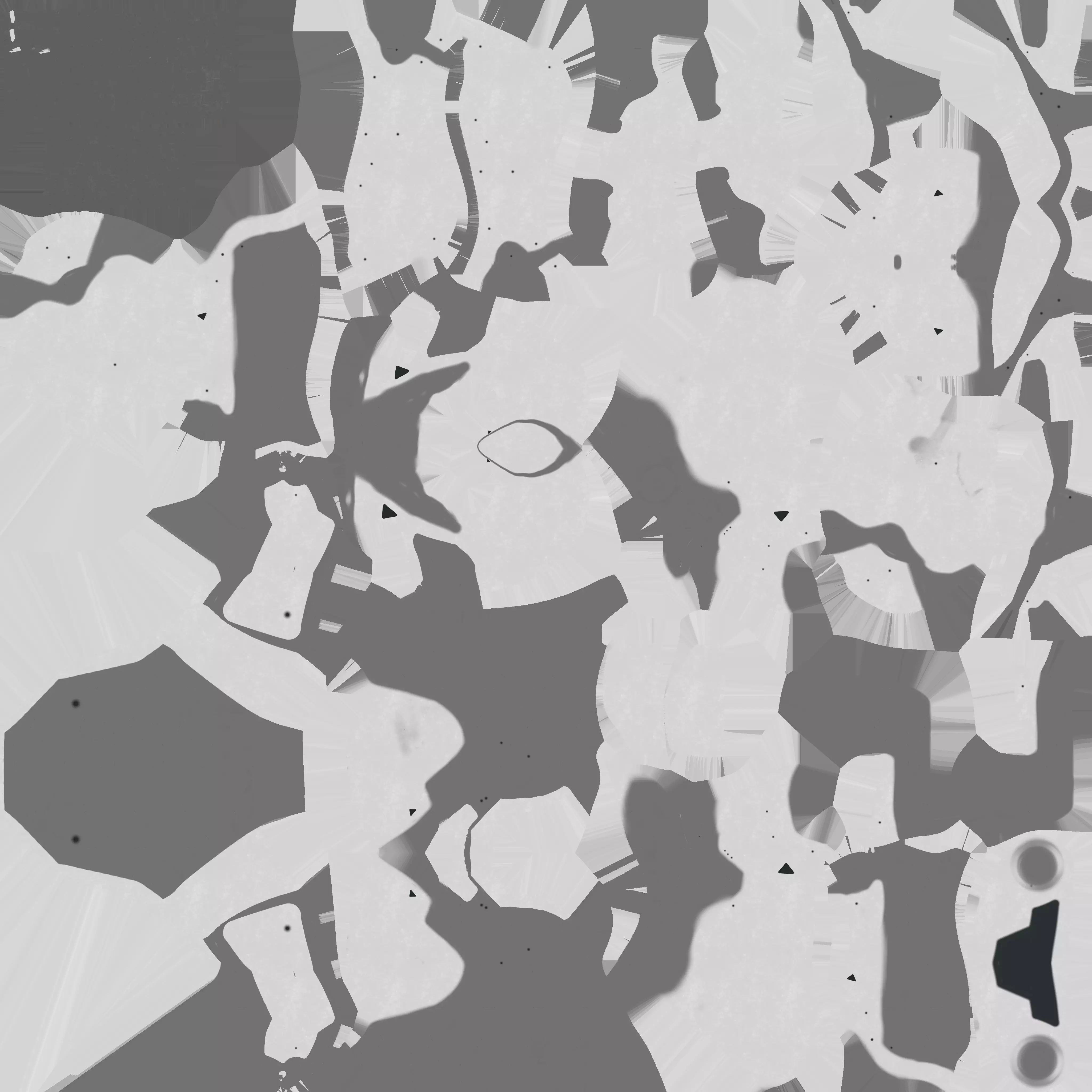 White Robot Low-poly 3D model_9