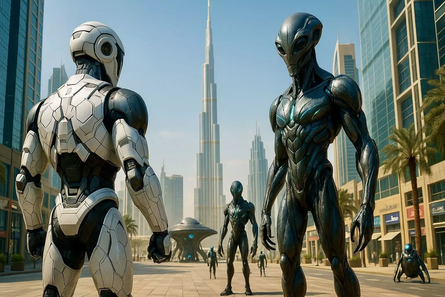 White Robot Low-poly 3D model_1