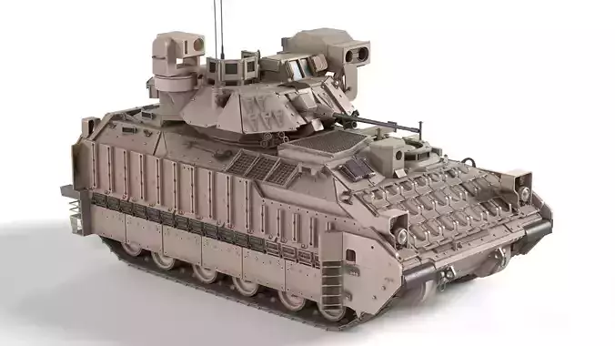 M2A3 Bradley Low-poly 3D model