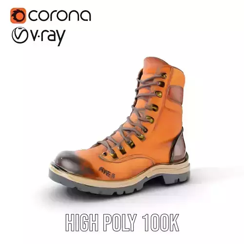 Tactical Boot Model Pack  Realistic Military Footwear Low-poly 3D model