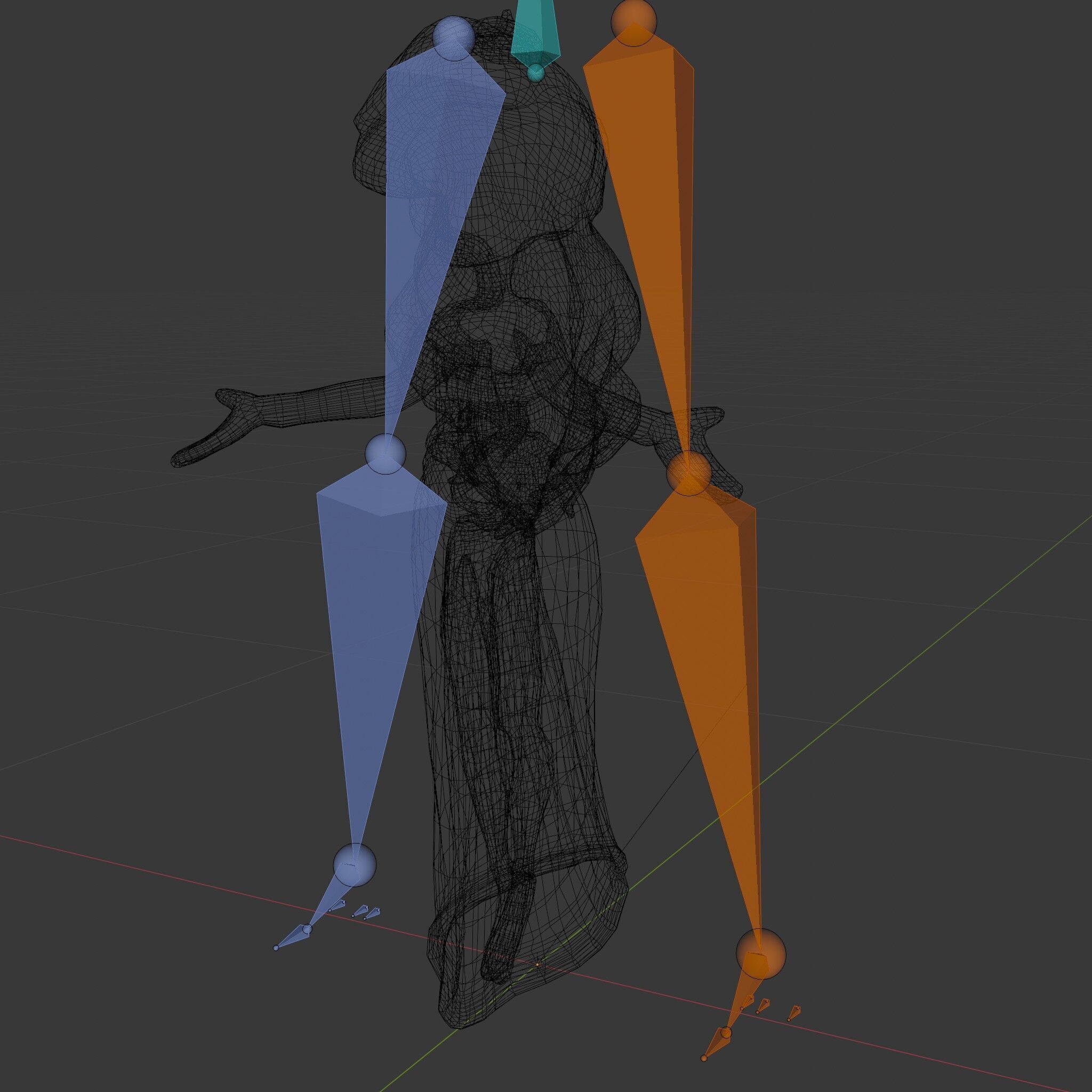 Enchanted Princess with Red Hair in Royal Dress  Rigged and A... Low-poly 3D model_8