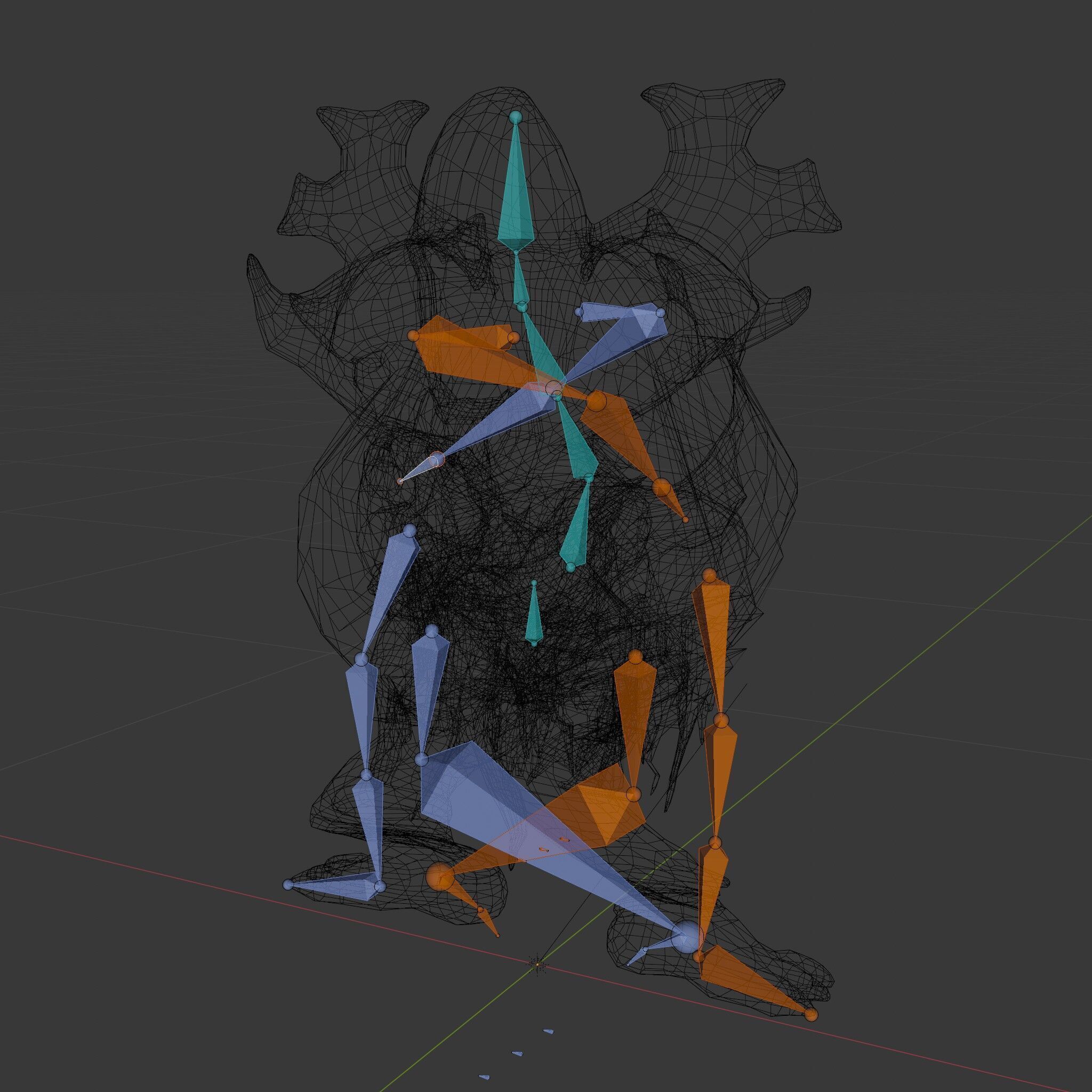 Orc Warrior with Antler Helmet Rigged and Animated D Characte... Low-poly 3D model_6