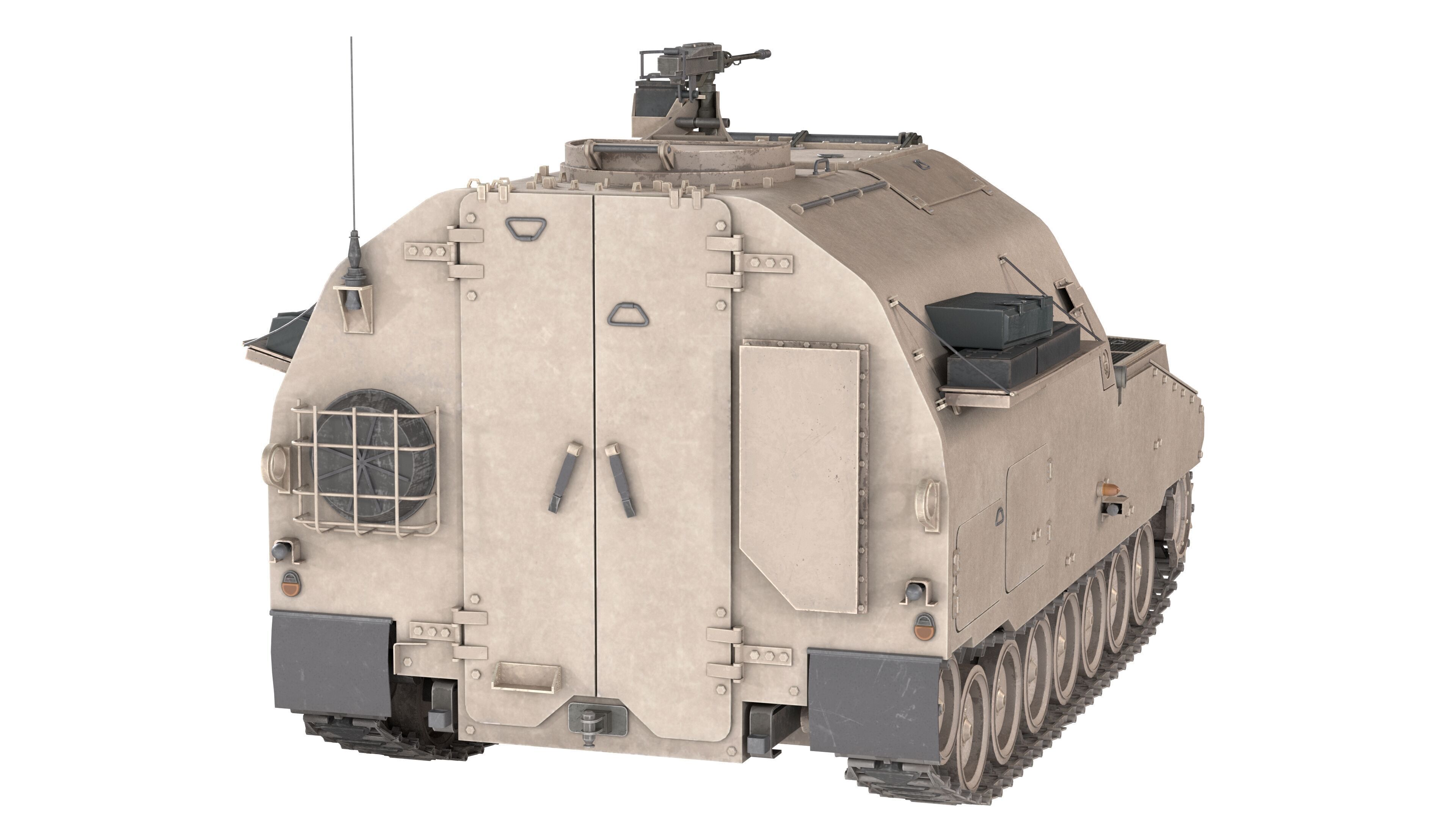 M992 Field Low-poly 3D model_3