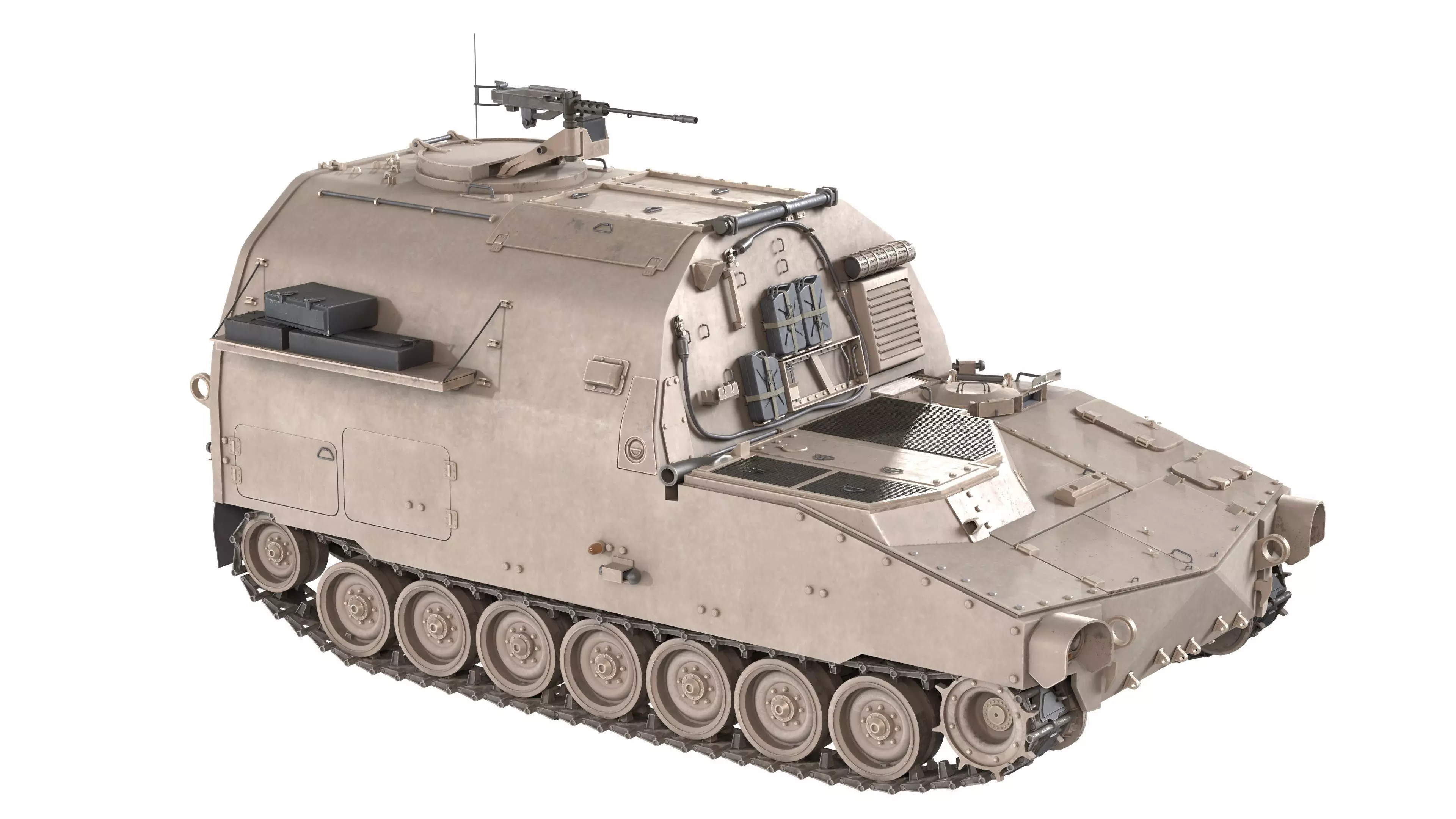 M992 Field Low-poly 3D model_0