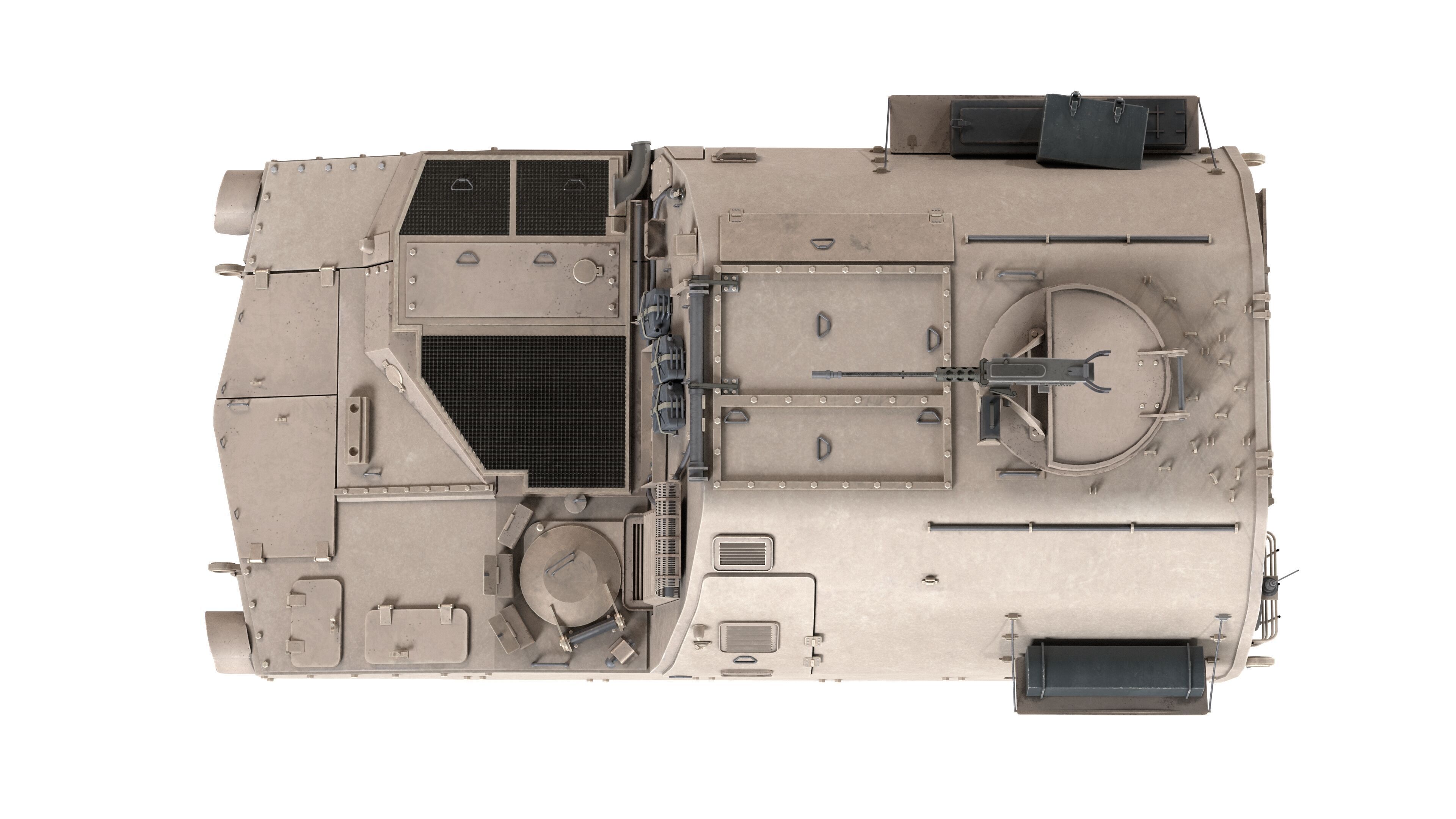 M992 Field Low-poly 3D model_6