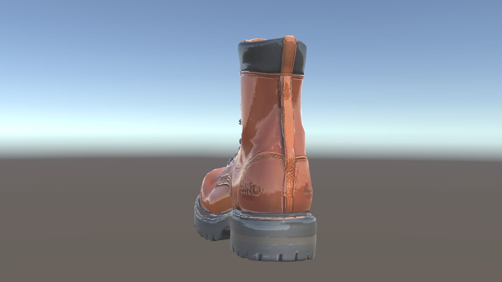 Leather Boot Model Pack with Detailed Laces and Stitching Low-poly 3D model_33