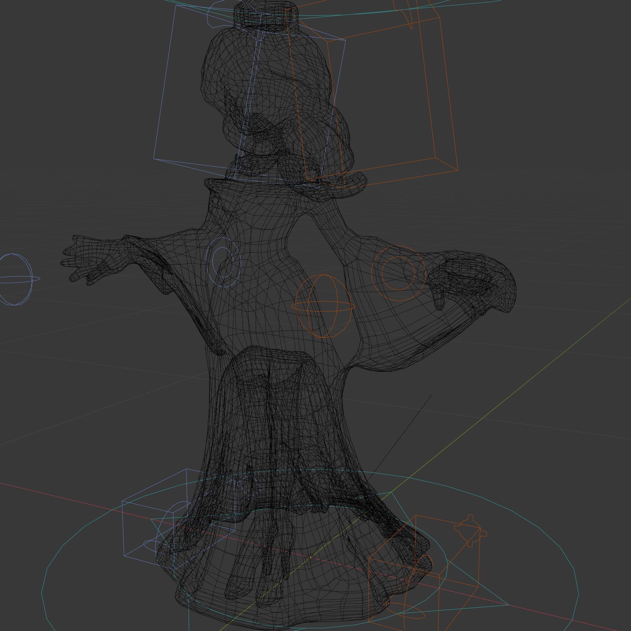 Elegant Royal Queen Character Model Rigged and Animated Low-poly 3D model_8