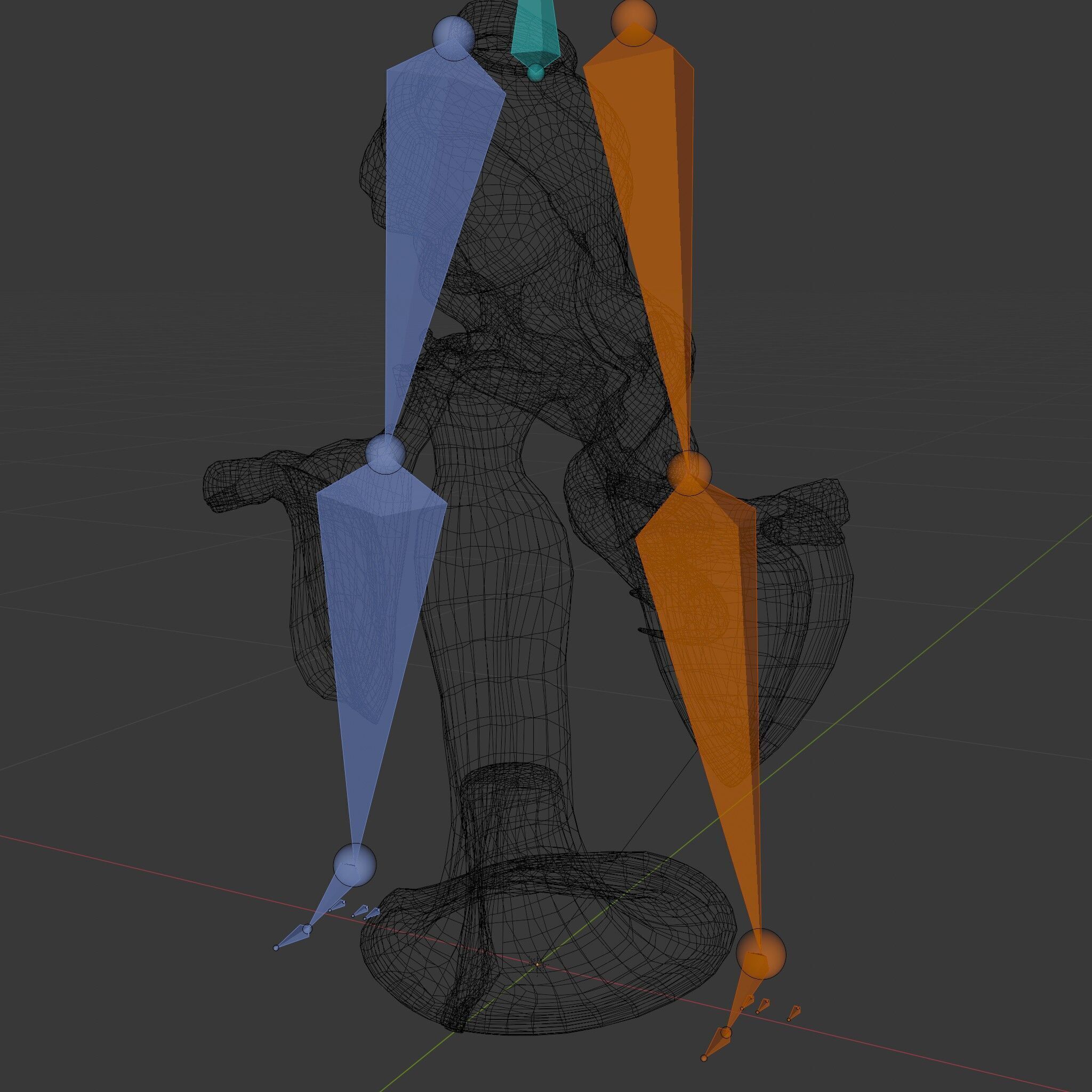 Gothic Princess D Model  Rigged and Animated Character Low-poly 3D model_6