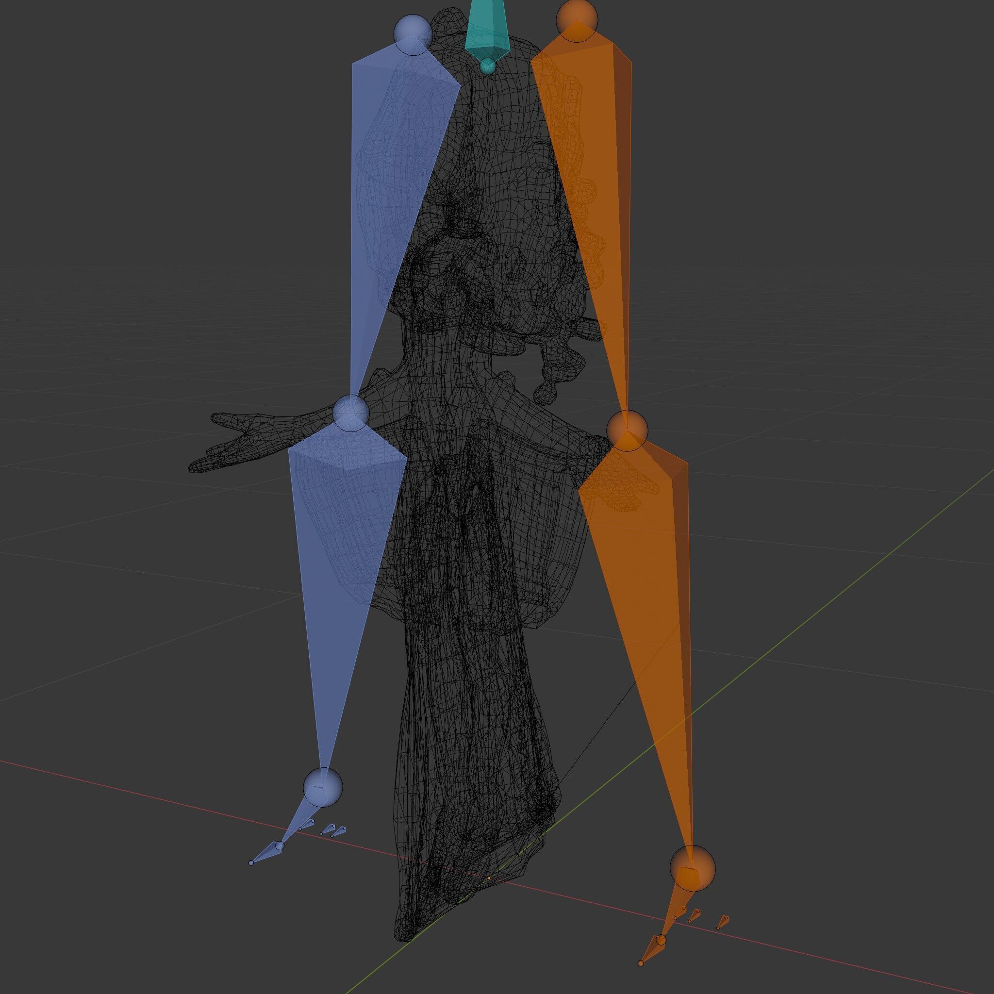 Elegant Princess Character Model  Rigged and Animated Low-poly 3D model_9