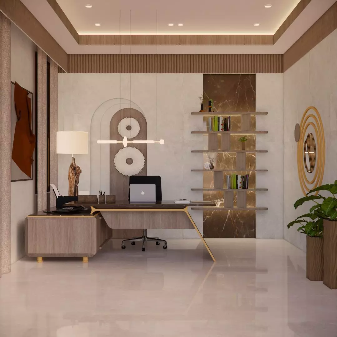 mocha mousse office design 3D model