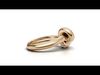Gold Knot Ring-Elegant 3D Model-EU Size 54-70k Polygons-360 View 3D print model_1
