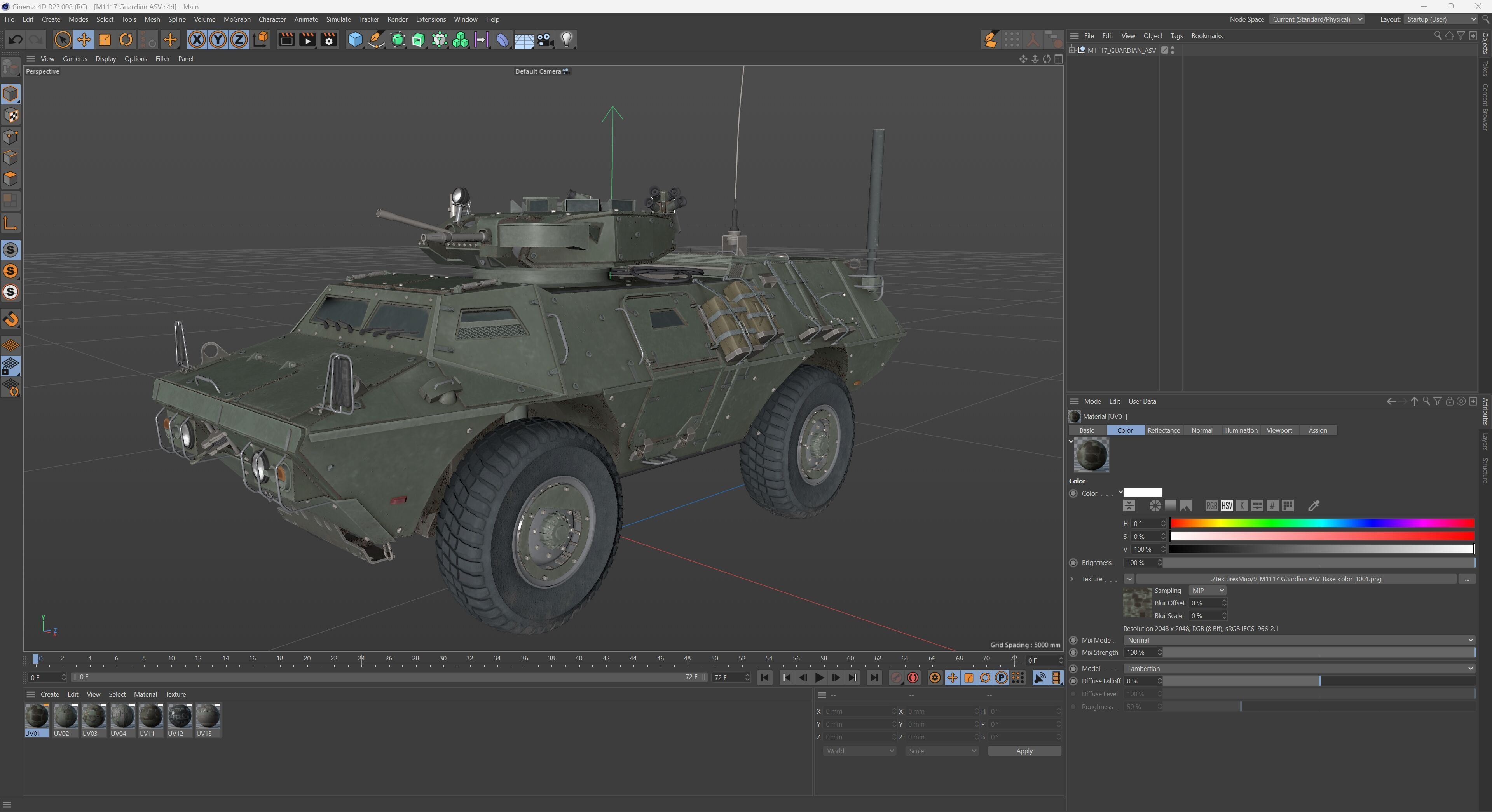M1117 Guardian ASV Low-poly 3D model_8