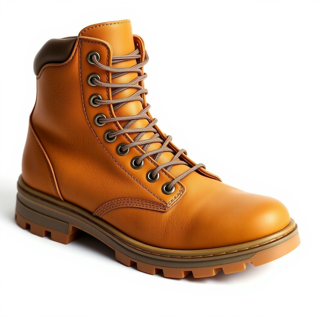 Leather Boot Model Pack with Detailed Textures Low-poly 3D model_2