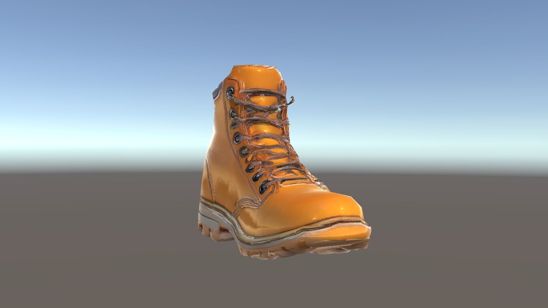 Leather Boot Model Pack with Detailed Textures Low-poly 3D model_34