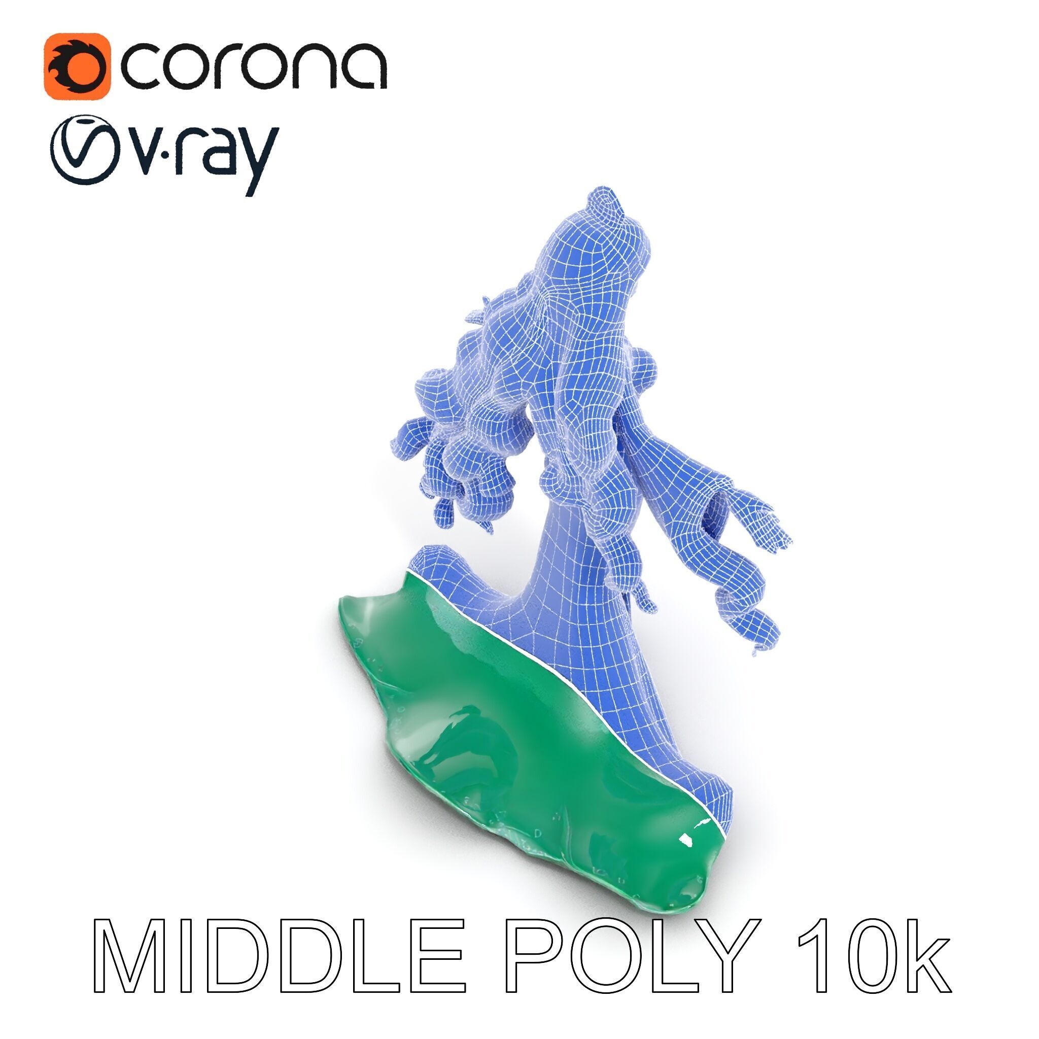 Elegant Princess Character Rigged and Animated for Games Low-poly 3D model_33