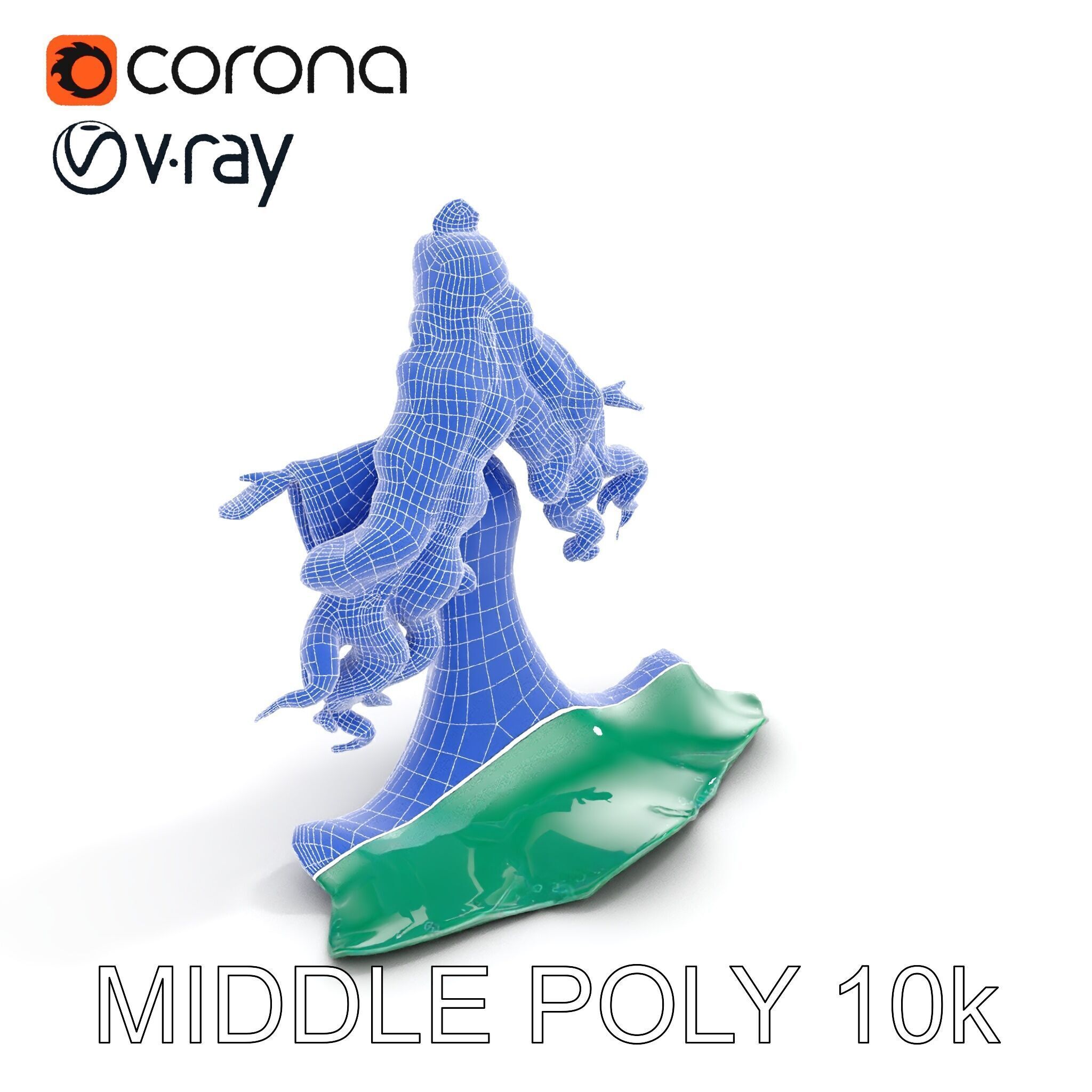 Elegant Princess Character Rigged and Animated for Games Low-poly 3D model_16