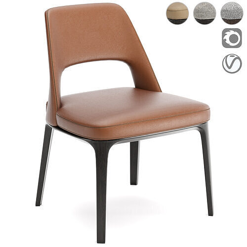 Sophie Lite Chair without Armrest 3D model