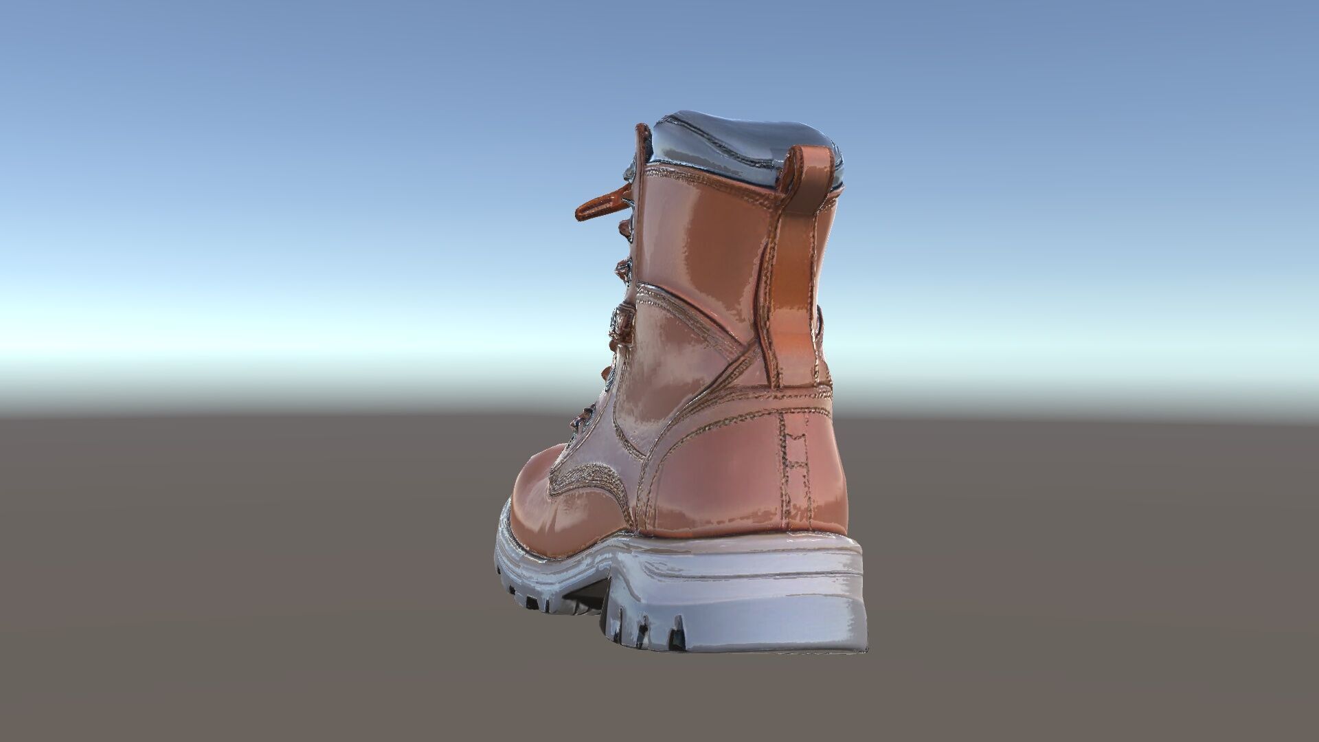 Leather Boot Model Pack with Detailed Textures Low-poly 3D model_33