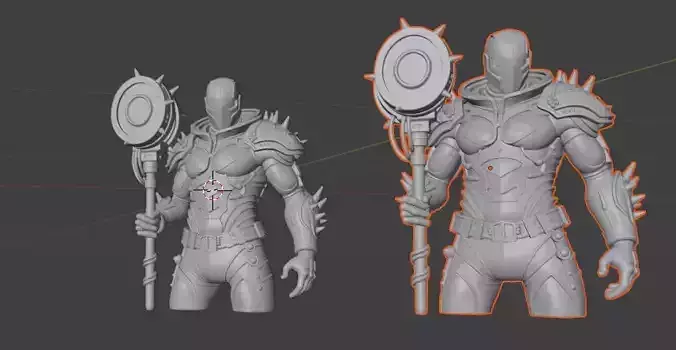 DarkMask Low-poly 3D model