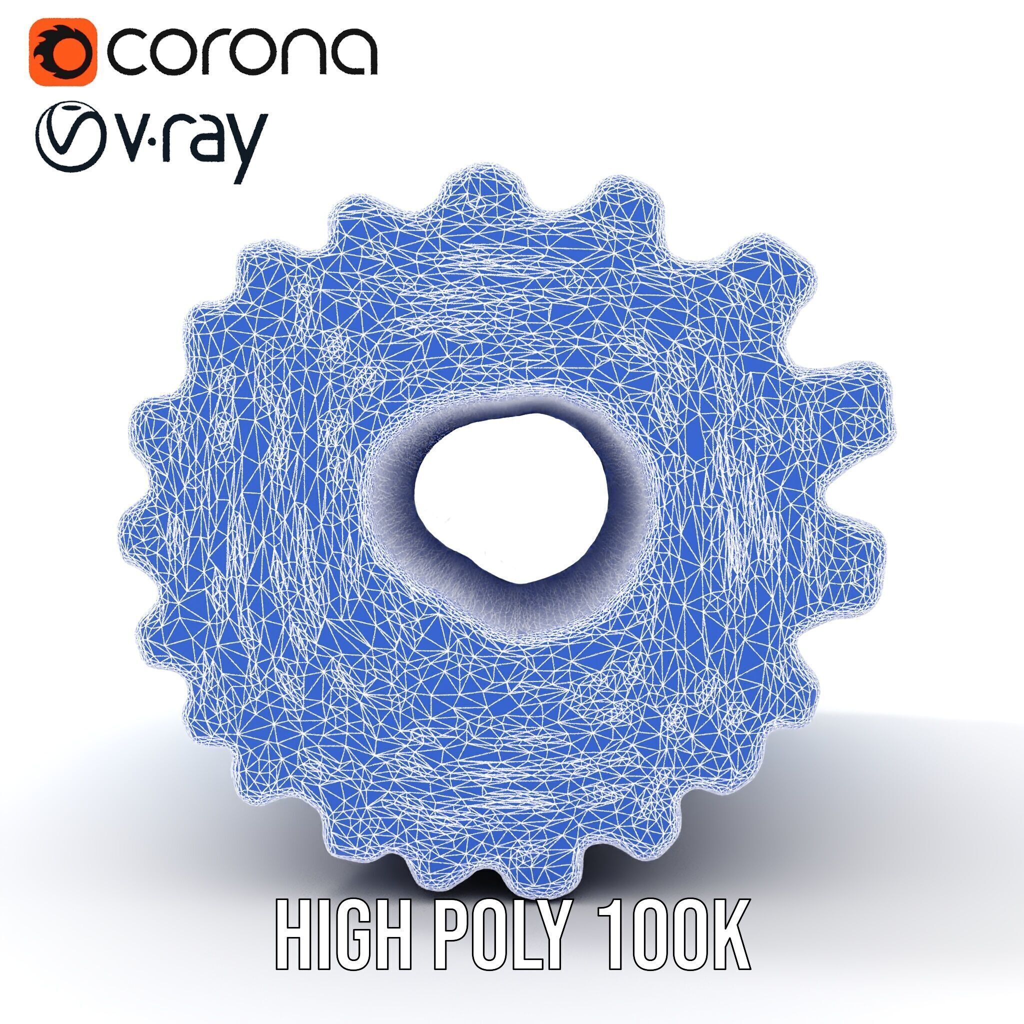 Textured Blue Foam Roller Model Pack Low-poly 3D model_32