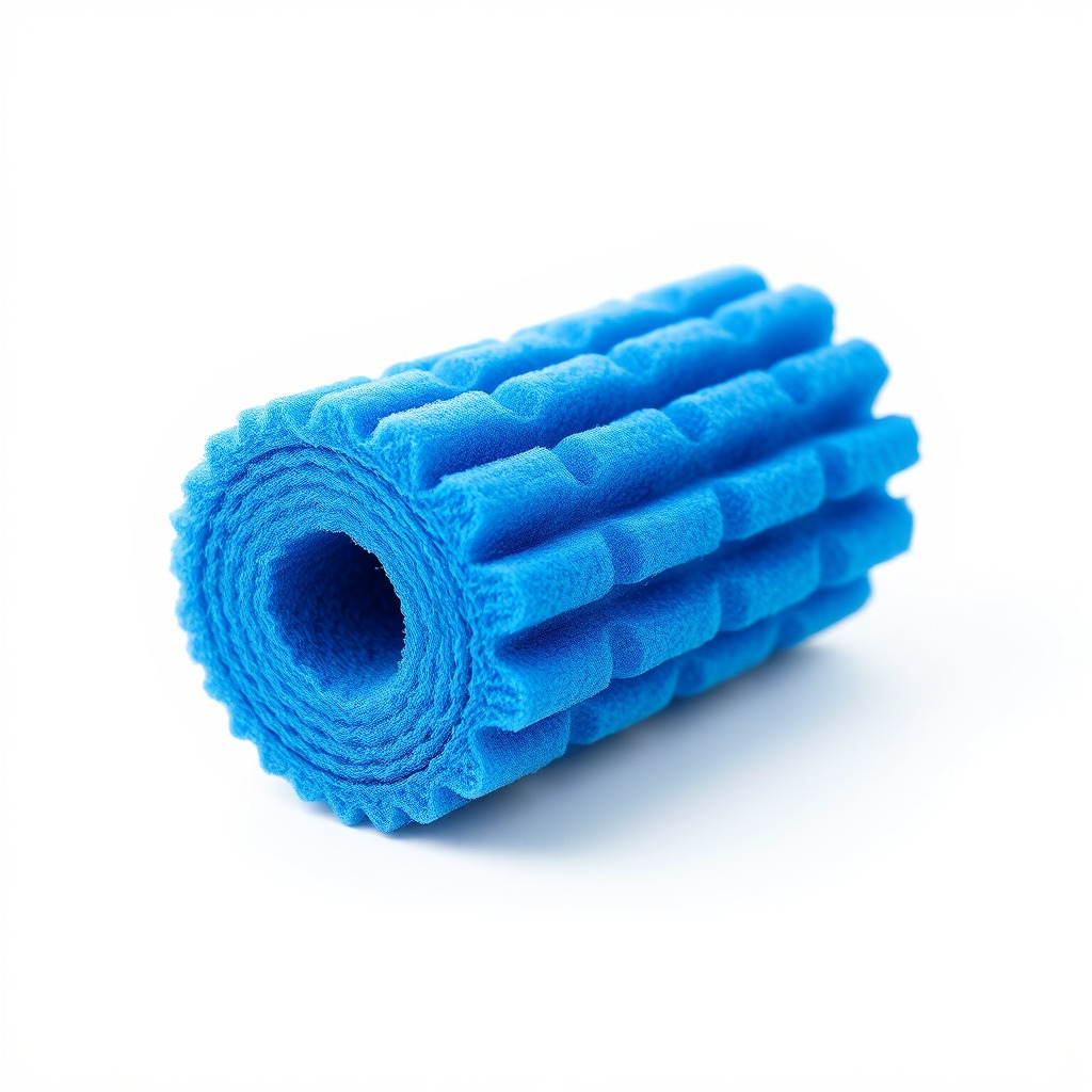 Textured Blue Foam Roller Model Pack Low-poly 3D model_2