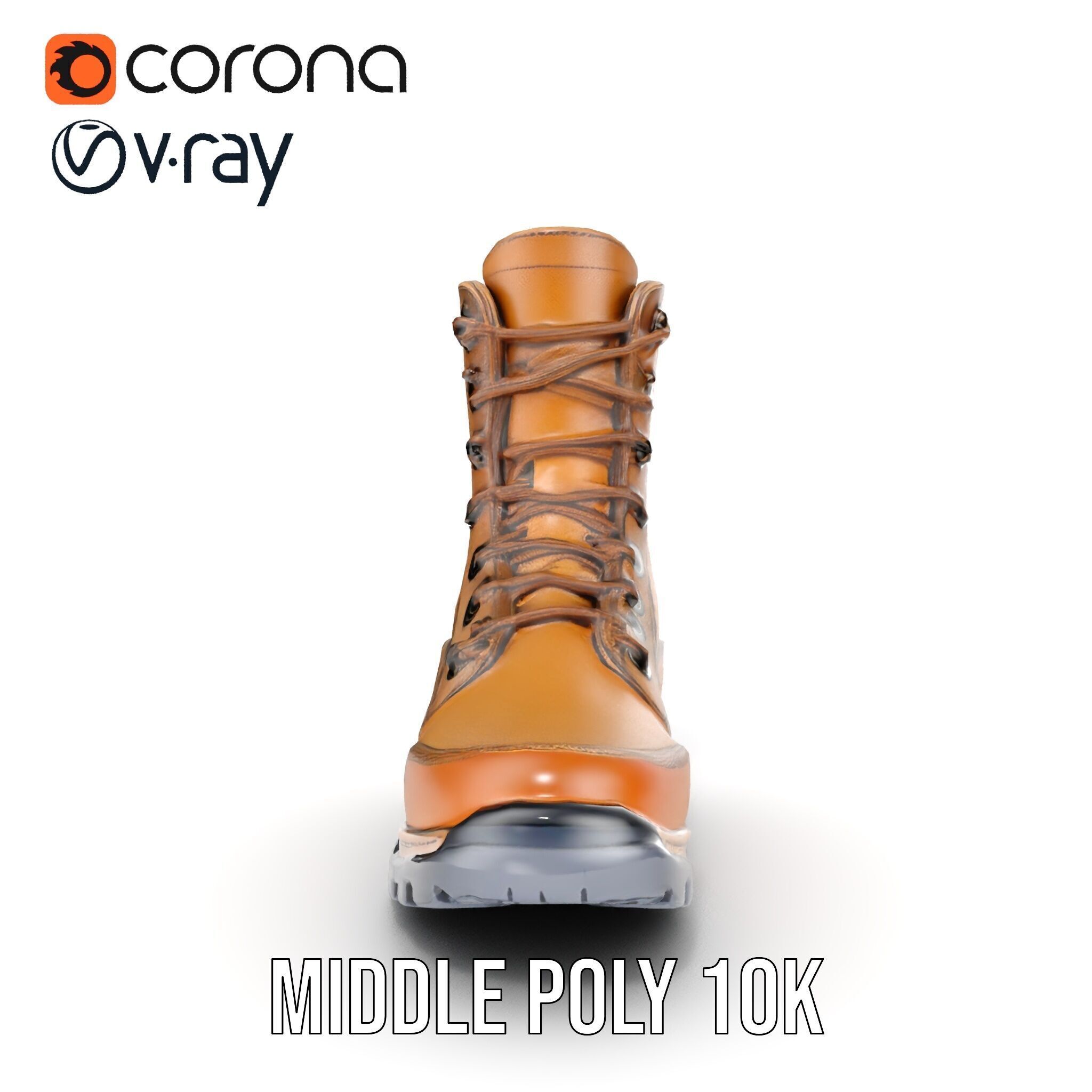 Tactical Boots D Model Pack Low-poly 3D model_14