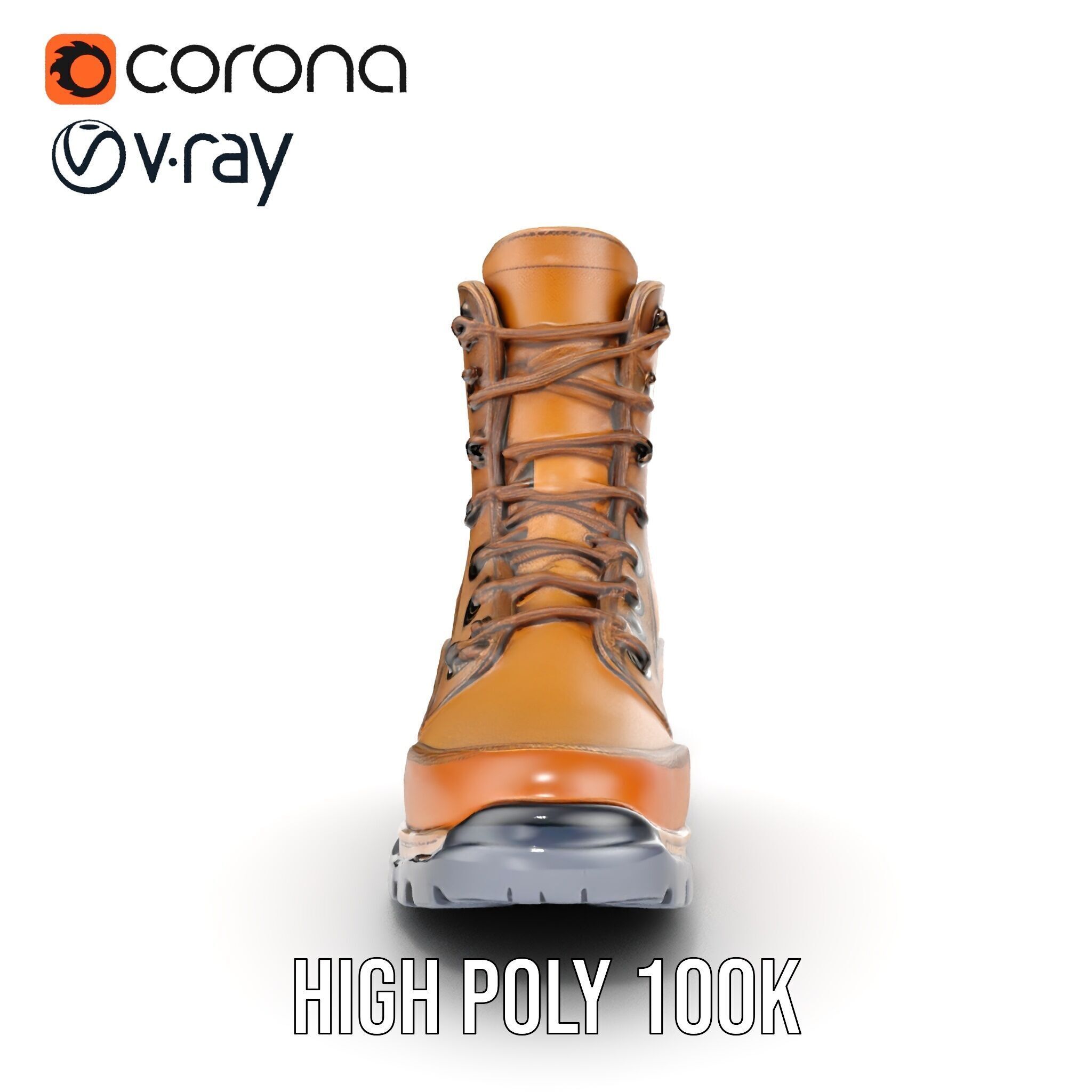 Tactical Boots D Model Pack Low-poly 3D model_27