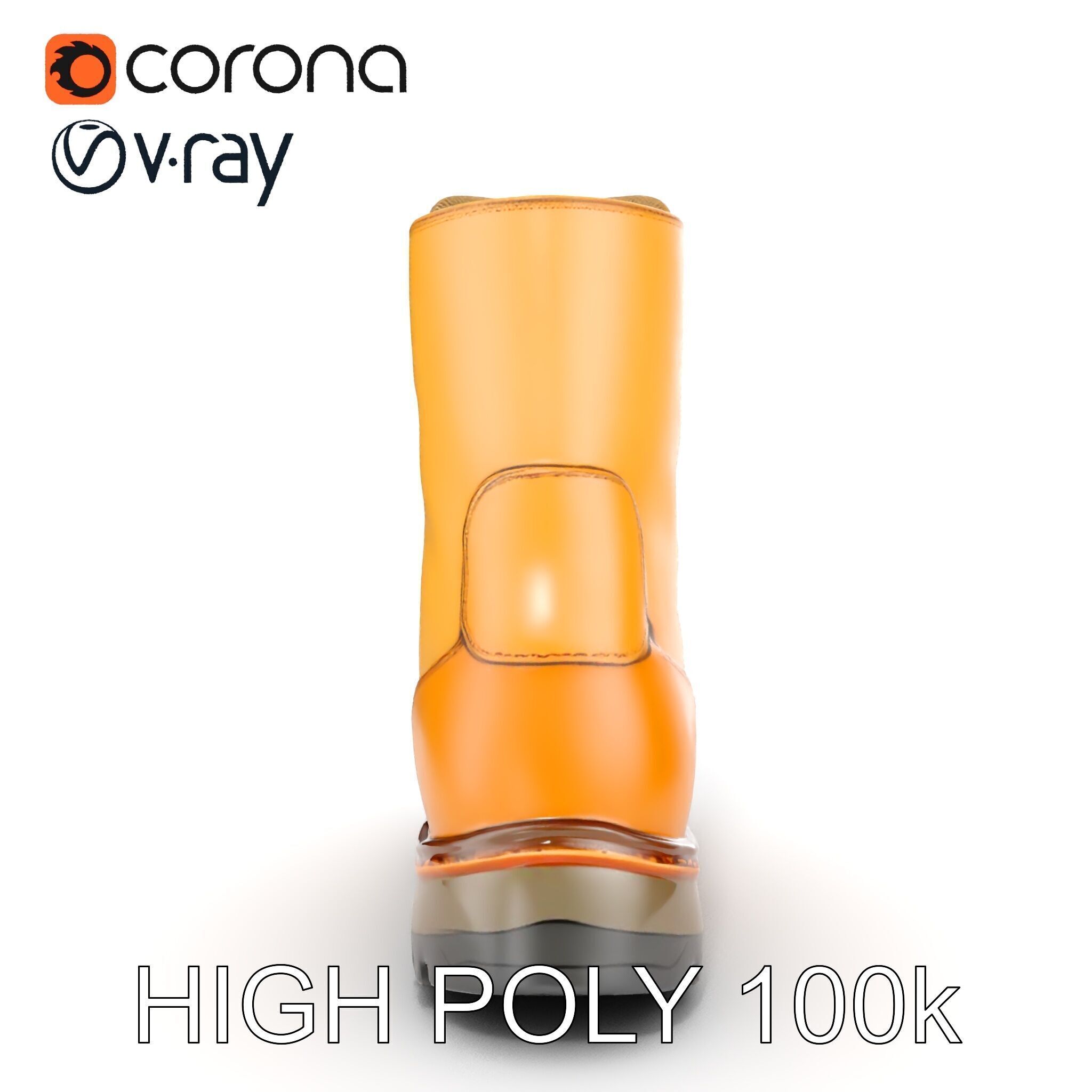 Durable Hiking Boot Model Pack Versatile Outdoor Footwear Low-poly 3D model_16