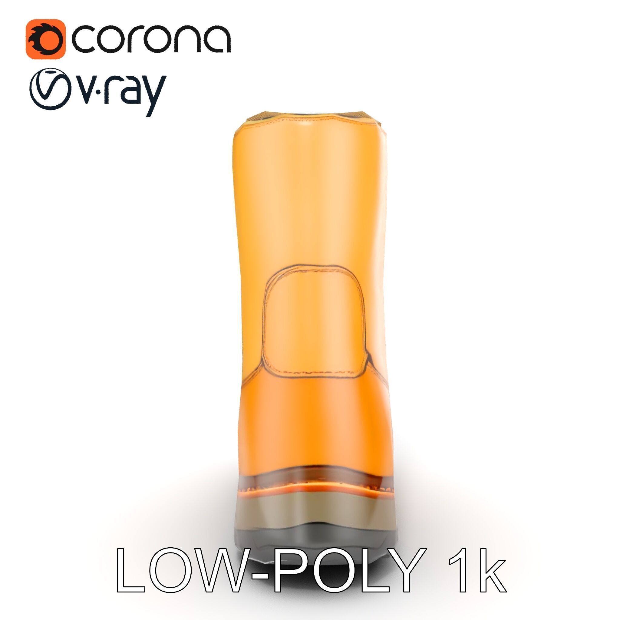 Durable Hiking Boot Model Pack Versatile Outdoor Footwear Low-poly 3D model_12