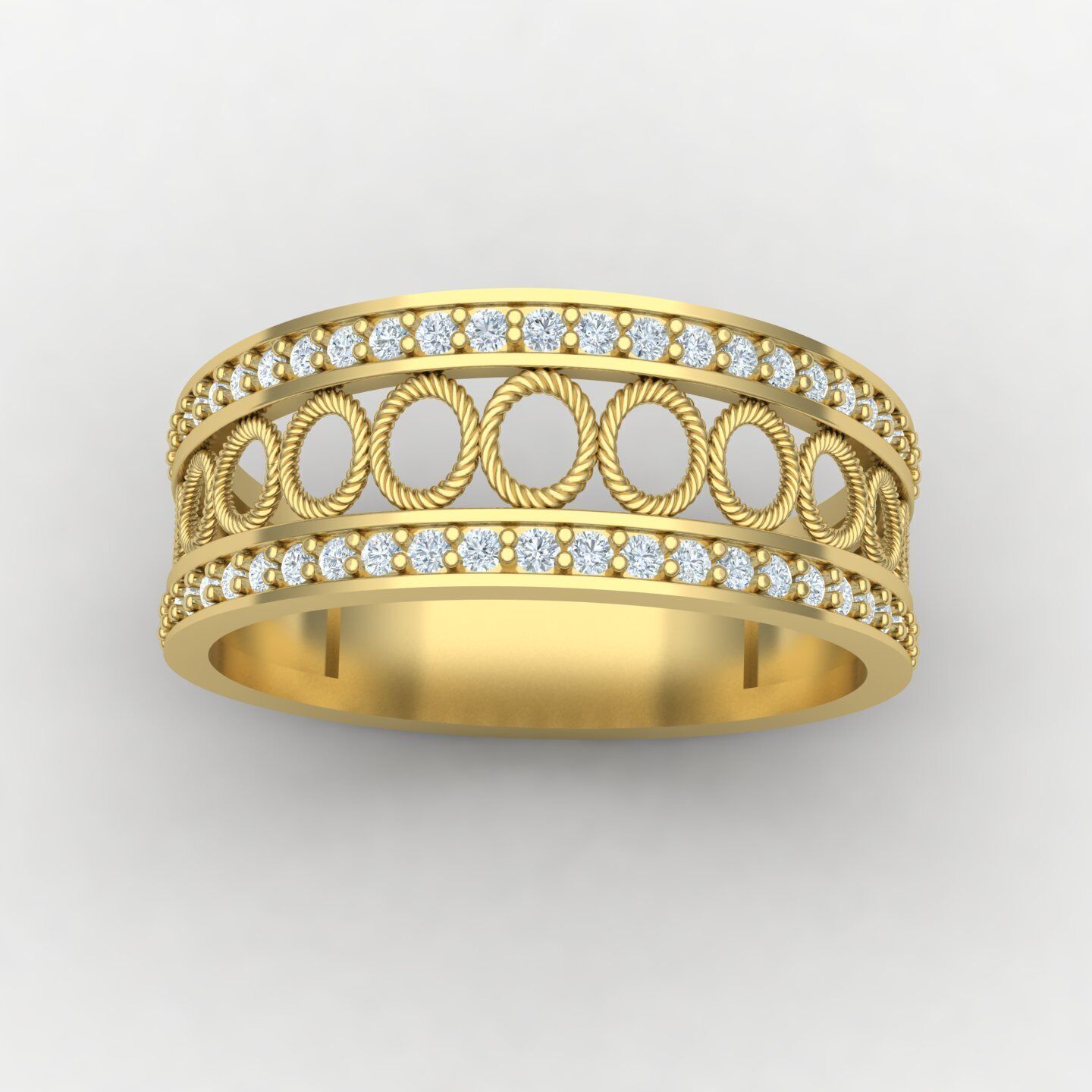 Wedding ring 08 3D print model_7